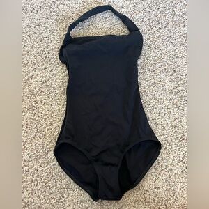 Black halter Leotard Medium